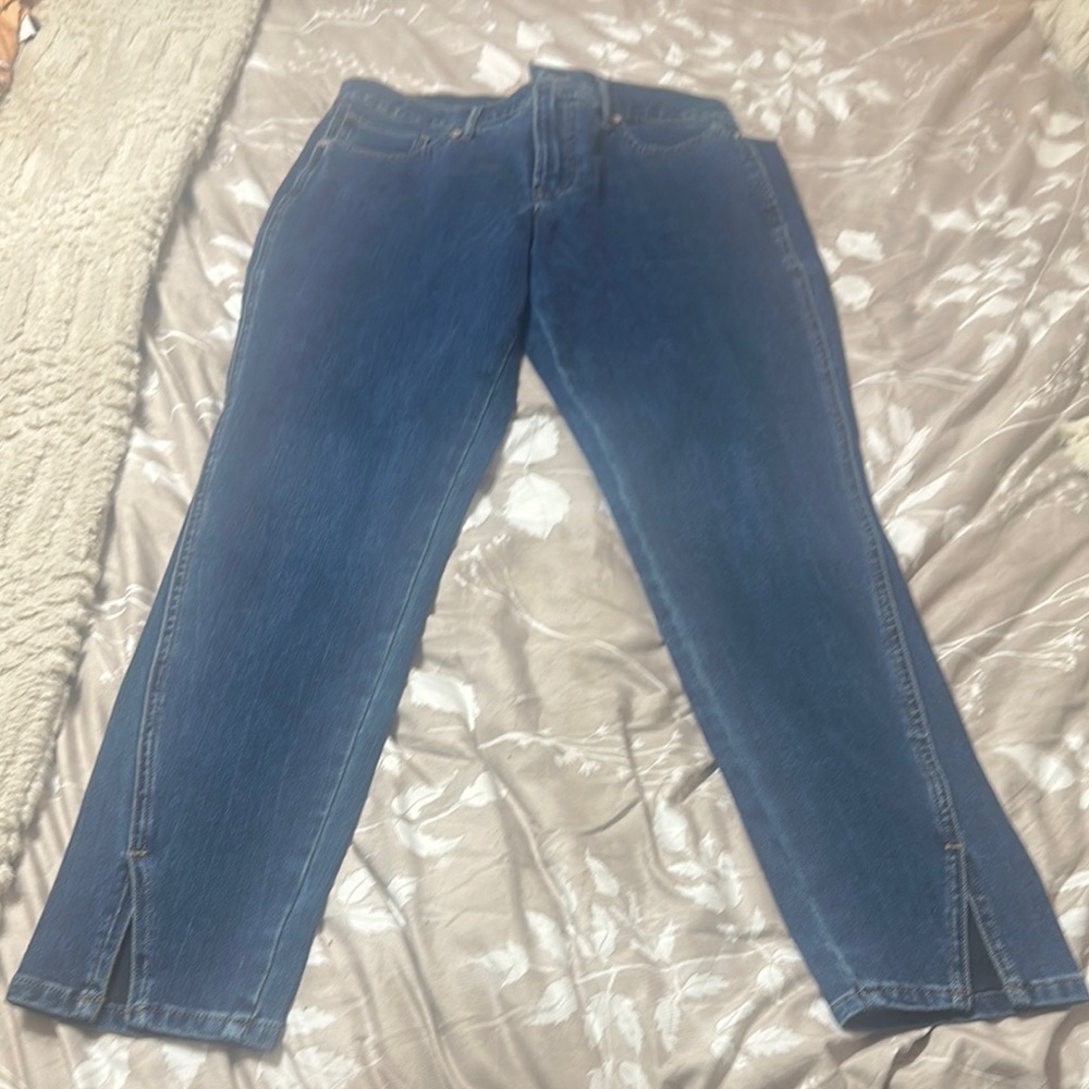 Express Blue Ankle & Cropped Jeans